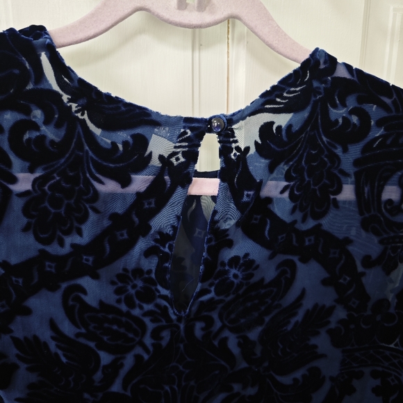 Ralph Lauren Silk & Viscose Sheer Velvet Top US14 - Picture 4 of 5